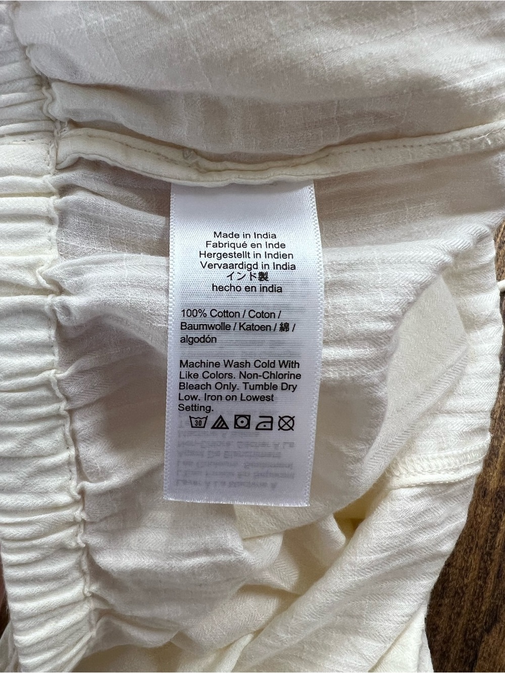 J. Crew Airy Gauze Beach Pant Coverup in Ivory Size Large NWT - Picture 11 of 11